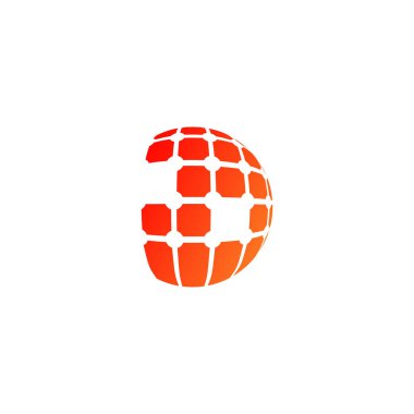 Modern stile sahip Globe logo tasarımı element vektörü