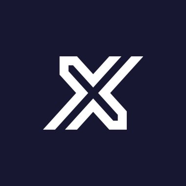 İş veya başlangıç için X harfi logo tasarımı element vektör fikri