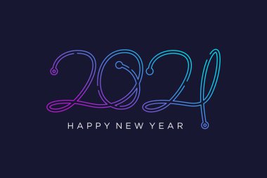 Modern konsept fikri olan 2024 logo tasarım element vektörü