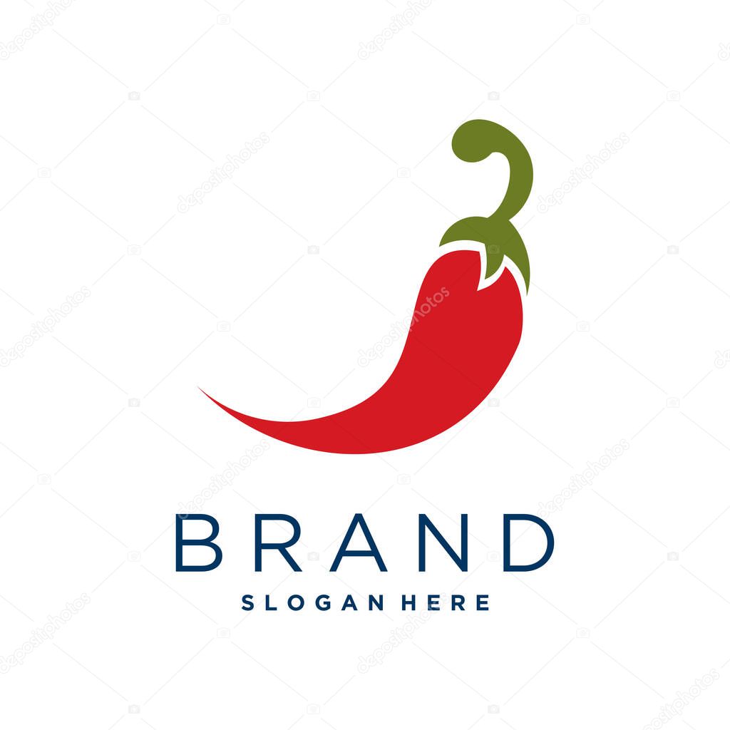 Hot chilli design with creative fresh element idea concept and icon