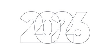 2026 logo tasarım element vektörü ve yaratıcı konsept tasarım fikri