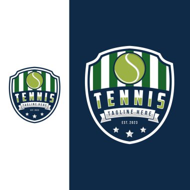 Tennis logo icon design, sports badge template. Vector illustration