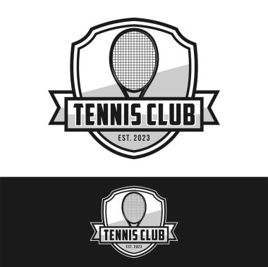 Tennis logo icon design, sports badge template. Vector illustration