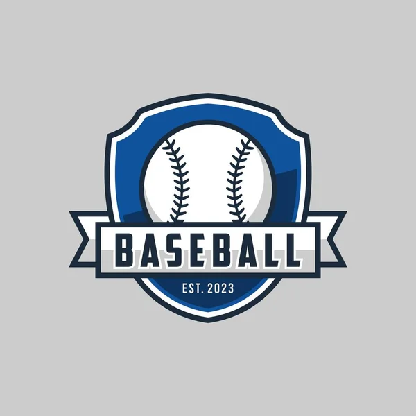 Honkbal Template Logo Ontwerp Vector Illustratie Voor Honkbal Club — Stockvector