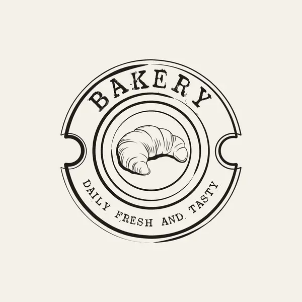 Вектор Логотипа Пекарни Векторная Эмблема Магазина Тортов Дизайн Логотипа Хлеба — стоковый вектор