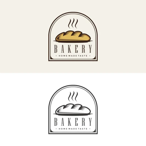 Vecteur Logo Boulangerie Estampille Logo Vectoriel Étiquette Pâtisserie Logo Pain — Image vectorielle
