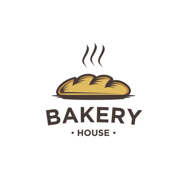 Bakery Logo Vector Cake Shop Label Vector Logo Stamp Bread — Stock Vector