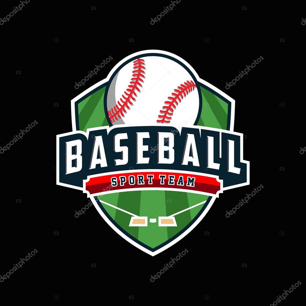 Baseball template logo design vector illustration for baseball club