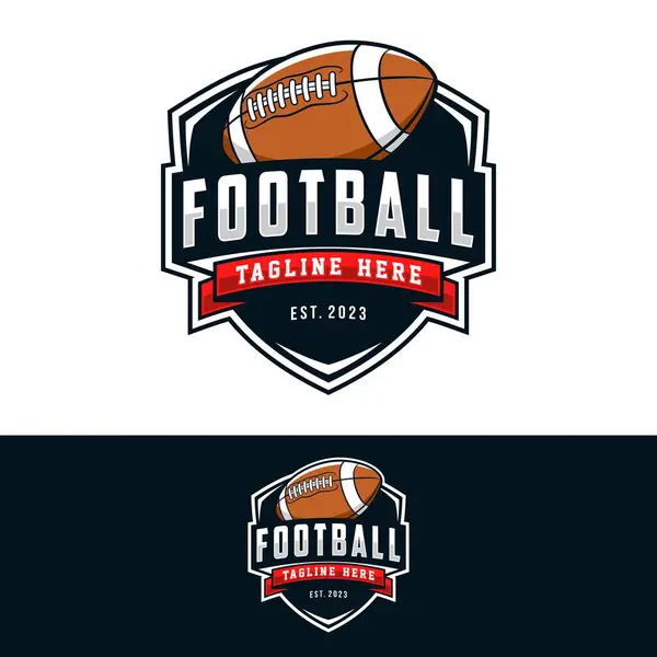 American Football Sports Logo Und Abzeichen American Football Logo Vektor — Stockvektor