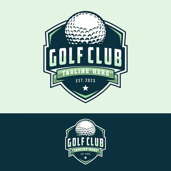Golf Kulübü Için Golf Logosu Vektör Şablonu Tasarımı Çizimi — Stok Vektör