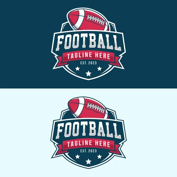 Logotipo Distintivo American Football Sports Ilustración Del Vector Del Logotipo — Vector de stock