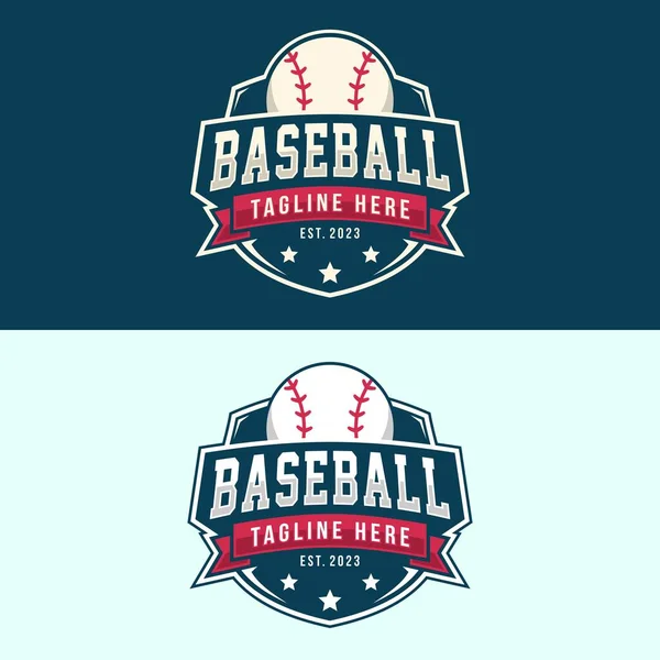 Baseball Vorlage Logo Design Für Baseball Club — Stockvektor