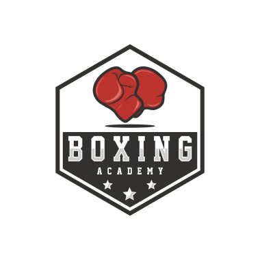 Boxing logo vector illustration, design template, emblem collection, for boxing sport or academy