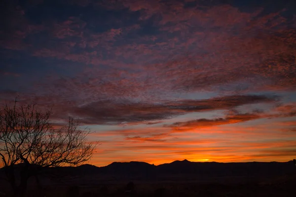 Sonnenaufgang Den Bergen Bundesstaat Arizona — Stockfoto