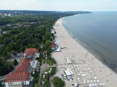 Sopot Poland 'ın eski şehir manzarası