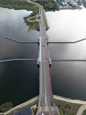 Sobieszewo Adası, Polonya, foto dron