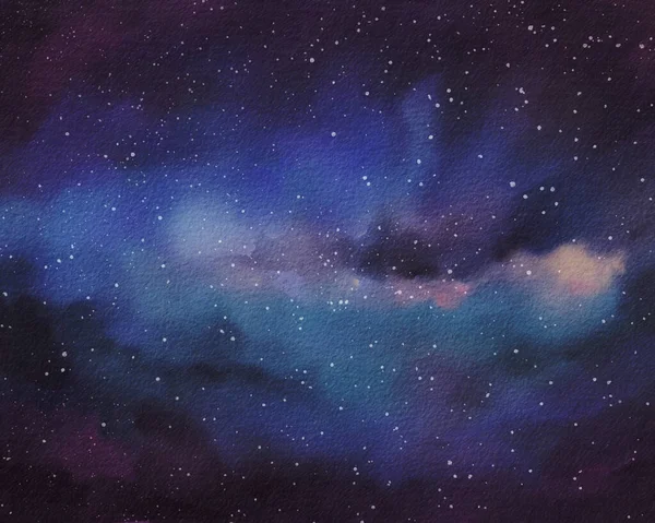 Kosmické Pozadí Hvězdná Noční Obloha Třpytící Galaxie Dalekosáhlého Vesmíru Noční — Stock fotografie