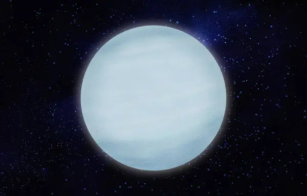 Uran Planet Sluneční Soustavě Noční Hvězdná Obloha Pro Školy Hodiny — Stock fotografie