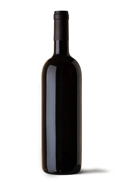 Bordolese Bottle Wine Isolated White — Stock Photo, Image
