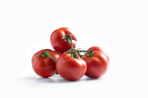 Tomate Cerise Isolée Sur Fond Blanc — Photo