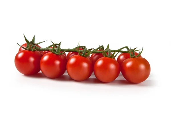 Tomate Cerise Ciliegino Isolé Sur Fond Blanc Alimentation Italienne — Photo