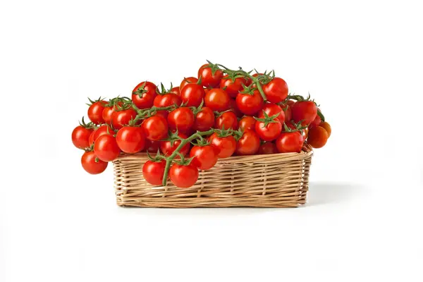 Tomate Cherry Ciliegino Aislado Sobre Fondo Blanco Italian Food —  Fotos de Stock