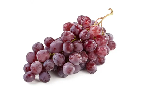 在白色背景上分离的红葡萄 — 图库照片