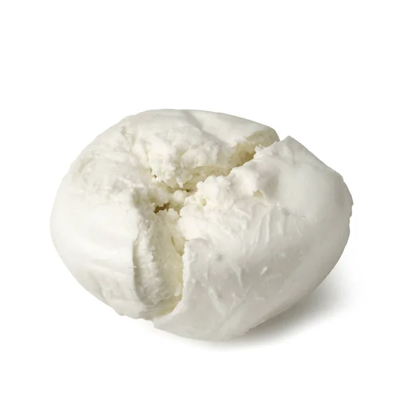 Talyan Mozzarella Peynir Topu Bocccone Beyaz Arkaplanda Izole Edildi — Stok fotoğraf
