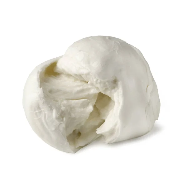 Bola Queso Mozzarella Italia Boccone Aislado Sobre Fondo Blanco — Foto de Stock