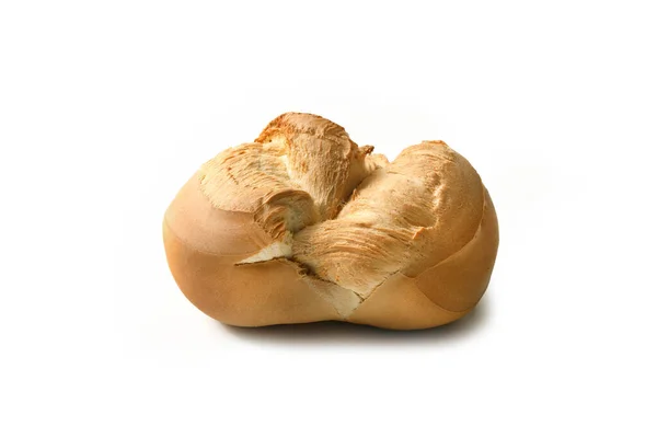 Bread Sicily Isolated White Background Traditional Italian Panino Hard Bread — Stock Photo, Image