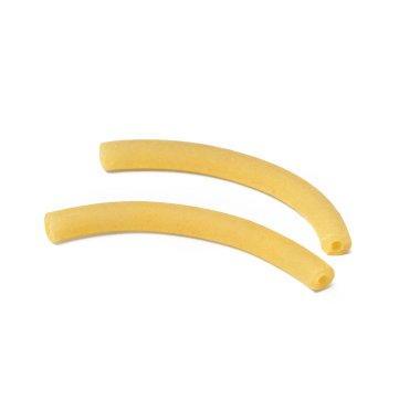 İtalyan Makarnası - Gramigna Tipi - Beyaz Arkaplanda İzole Edildi