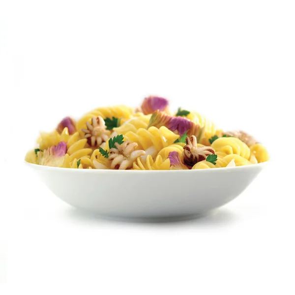 Fusilli Carciofi Polpi Italian Dish Pasta — Stock Photo, Image