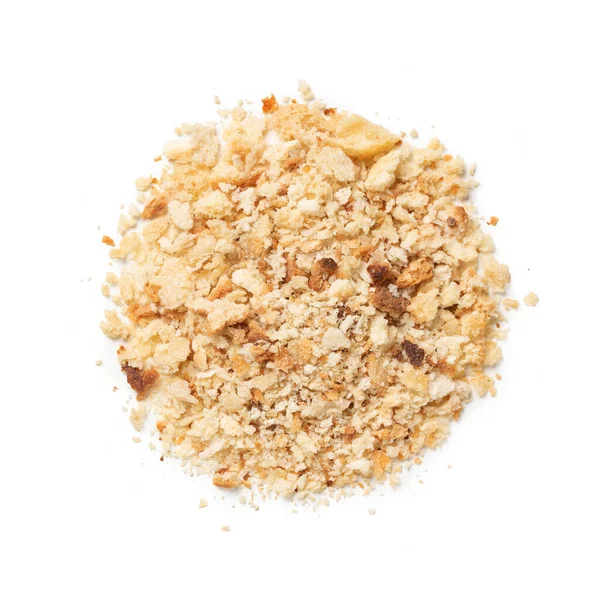 Breadcrumbs Heap Big Thick Dry Crumbs Crushed Bread Crunchy Top — Stock Photo, Image