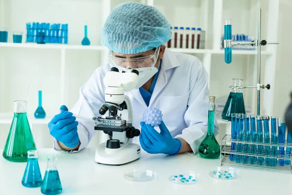 Gezondheidszorgonderzoekers Werkzaam Laboratoria Voor Biowetenschappen Onderzoek Naar Medische Technologie Vaccins — Stockfoto