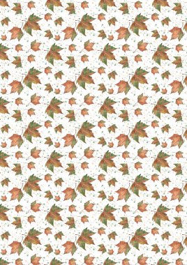 Sonbahar baskısı olmayan iz A4 boyutu turuncu renk, albüm kapağı, doku arka planı, düğün davetiyesi, tebrik kartı, duvar kağıdı, hediye paketi kağıdı baskısı, el boyası suluboya tasarımı