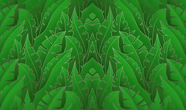green design abstract leaves seamless pattern background