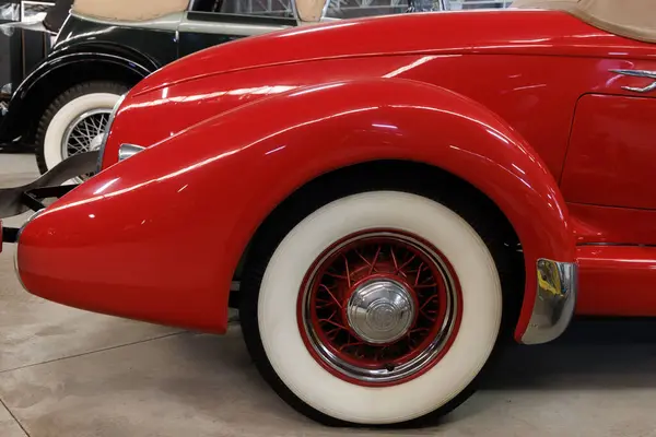 stock image ima - Peru, June 17, 2022 - This 1935 Auburn 851 SC, a marvel of vintage automotive design, is presented in pristine condition