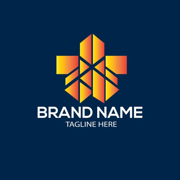 Design Logotipo Minimalista Moderno Logotipo Negócio Com Identidade Marca —  Vetores de Stock