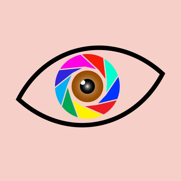 Eye Camera Icon Design Royalty Free Vector Concept Icon Eyes — Stock Vector