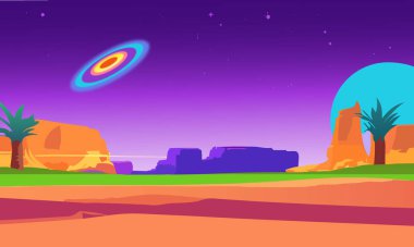 Vektör illüstrasyon manzara Sanat Arkaplan Tasarımı