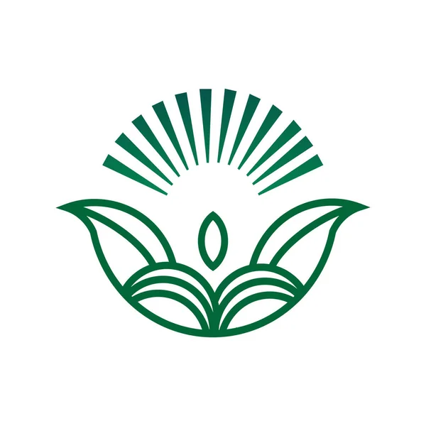 自然のロゴ アイコン デザイン — ストックベクタ