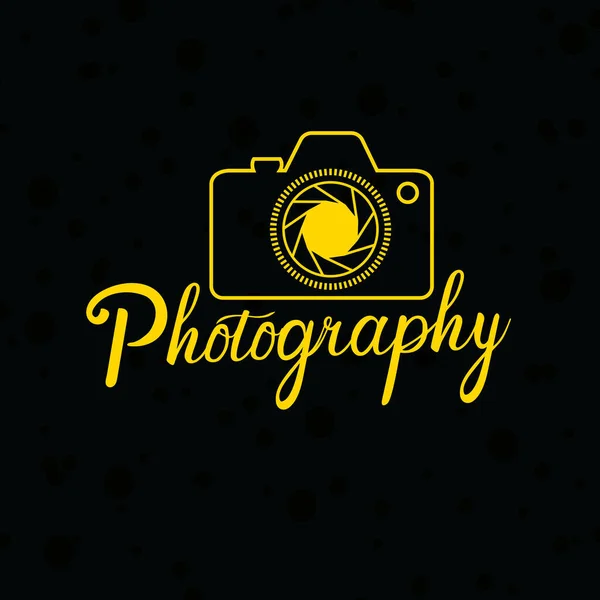 Signature Photography Vector Logo — Stock Vector
