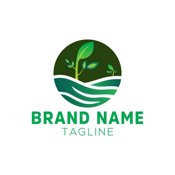 Nature Logo Template Vector Art Icon Design — Stock Vector