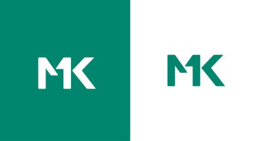 İlk harf mk logo veya mk logo vektör tasarım şablonu. Monogram Logo Tasarımı, MK simgesi Kimlik Tasarımı