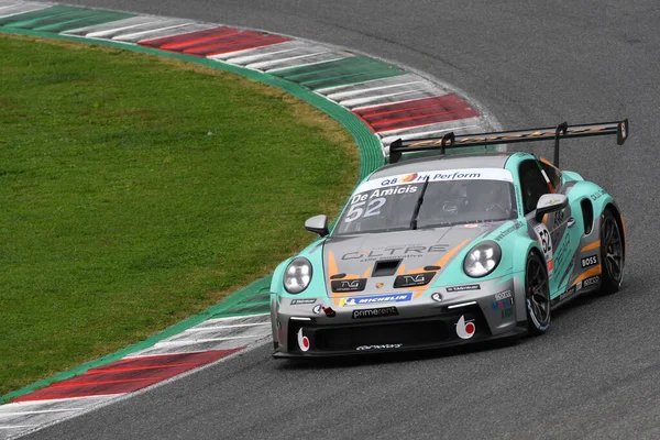 Circuito Del Mugello Ottobre 2022 Porsche 992 Gt3 Cup Azione — Foto Stock
