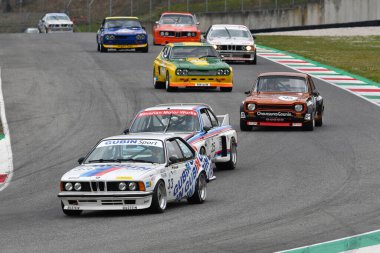 Scarperia, 3 April 2022: BMW 635 CSi Gr. 2 1983 driven by unknown in action during Mugello Classic 2022 at Mugello Circuit in Italy.