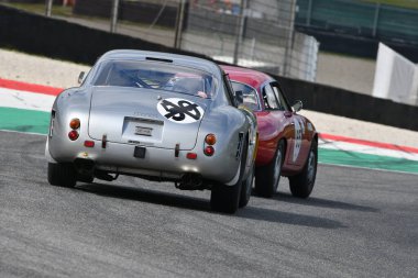 Scarperia, 3 April 2022: Ferrari 250GT SWB year 1961 in action during Mugello Classic 2022 at Mugello Circuit in Italy.