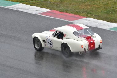 Scarperia, 3 April 2022: Shelby Cobra 289 1963 in action during Mugello Classic 2022 at Mugello Circuit in Italy.