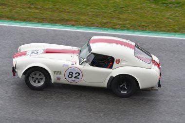 Scarperia, 3 April 2022: Shelby Cobra 289 1963 in action during Mugello Classic 2022 at Mugello Circuit in Italy.