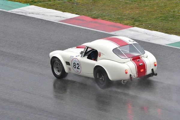 Scarperia, 3 April 2022: Shelby Cobra 289 1963 in action during Mugello Classic 2022 at Mugello Circuit in Italy.